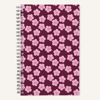 Rosa Frangipani-Blume Nahtloses Muster Notizbuch