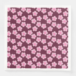 Rosa Frangipani-Blume Nahtloses Muster Serviette