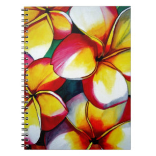 Rosa Frangipani-Blume Notizblock