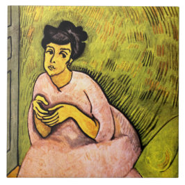 Rosa Frau (elegante Dame) (Portrait von Frauen) Ku Fliese