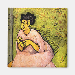 Rosa Frau (elegante Dame) (Portrait von Frauen) Ku Magnet