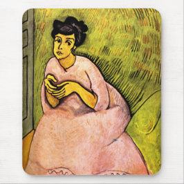 Rosa Frau (elegante Dame) (Portrait von Frauen) Ku Mousepad