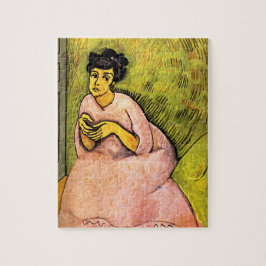 Rosa Frau (elegante Dame) (Portrait von Frauen) Ku Puzzle