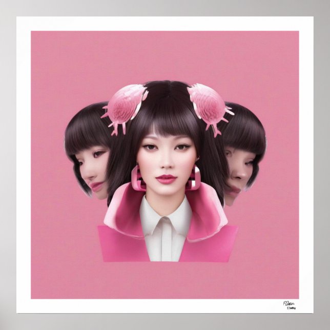 Rosa Frauen Poster (Vorne)