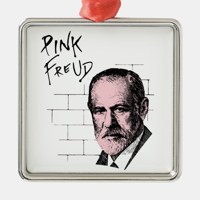 Rosa Freud Sigmund Freud Silbernes Ornament (Vorne)