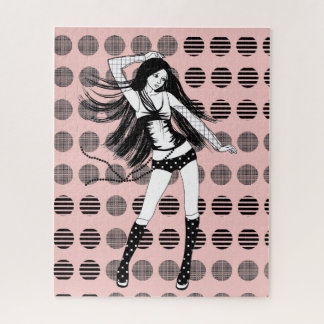 rosa Freundin Tänzerin Puzzle