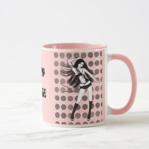 rosa Freundin Tänzerin Tasse