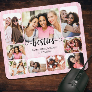 Rosa Freundschaft Teenager Mädchen Foto Mousepad