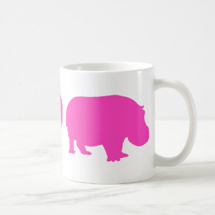 Rosa Frieden Liebe und Flusspferde Tasse