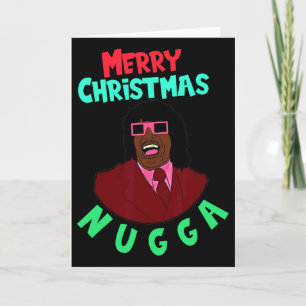 Rosa Frohe Weihnachten Nugga nach nächstem Weihnac Karte