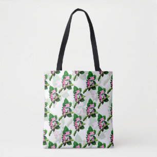 Rosa Frosch auf grünem Blatt Musterdesign