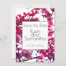 Rosa Frühling | Blütenbaum Save The Date