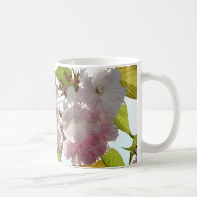 Rosa Frühlings-Blumen-Tasse Tasse (Rechts)