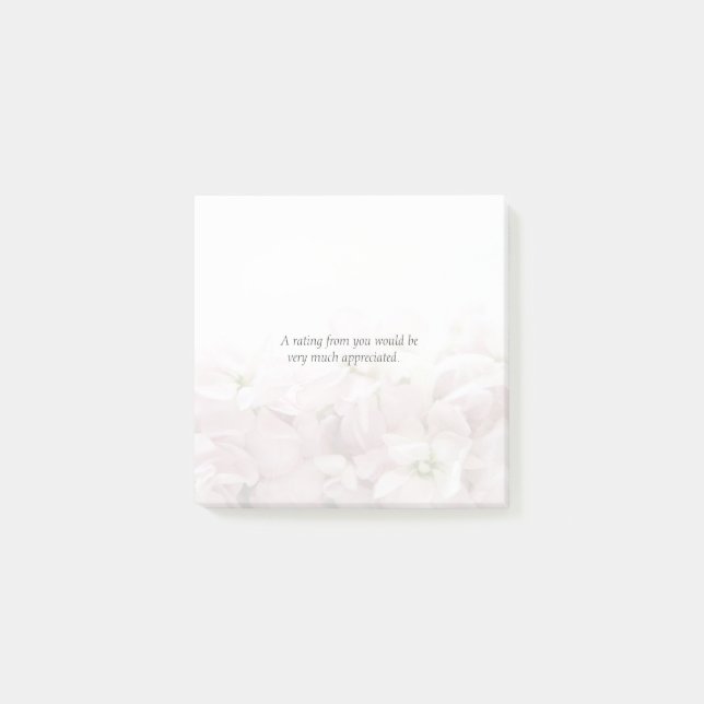 Rosa Frühlings-Blumen verblassen Post-it Klebezettel (Vorderseite)