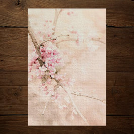 Rosa Frühlingsbaum-Blume Puzzle