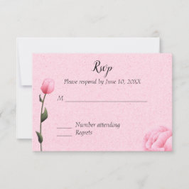 Rosa Frühlingsbläserei Rose Einladung UAWG
