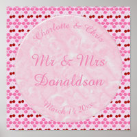 Rosa Frühlingsblüte und Kirschen