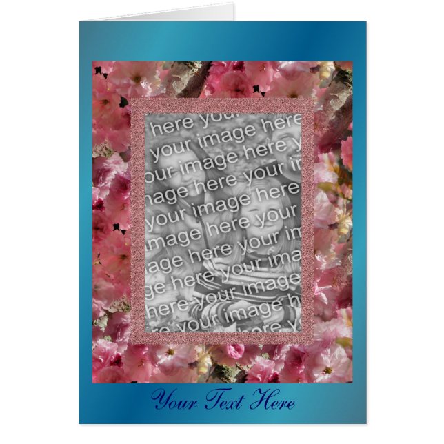 Rosa Frühlingsblüten Blume Design Foto (Vorne)