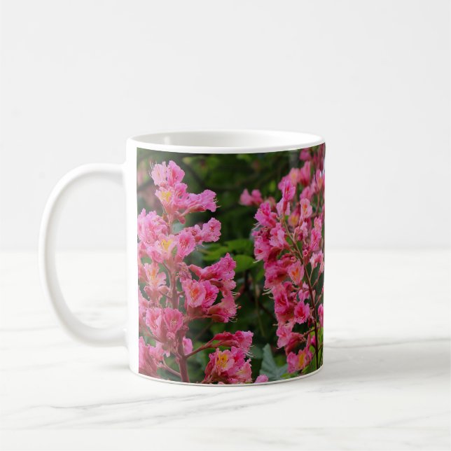 Rosa Frühlingsblüten Kaffeetasse (Links)