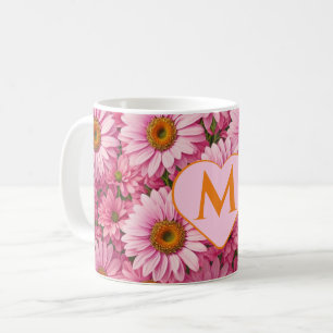 Rosa Frühlingsblütenrosa Gänse Rosa Blume Kaffeetasse