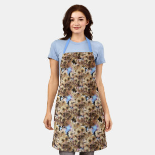 Rosa Frühlingssonne Blume blüht Natur Kunstmuster Schürze