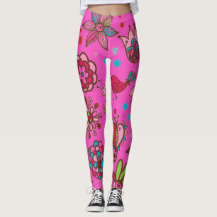 Rosa Frühlingszeit Leggings
