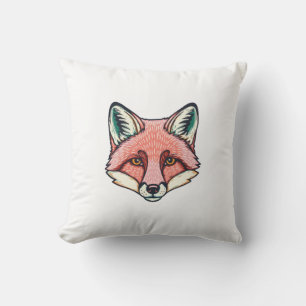 Rosa Fuchsgesicht Kissen