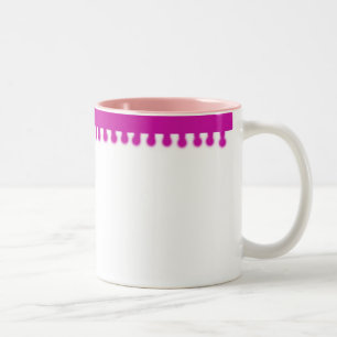 Rosa Fun-Tasse Zweifarbige Tasse