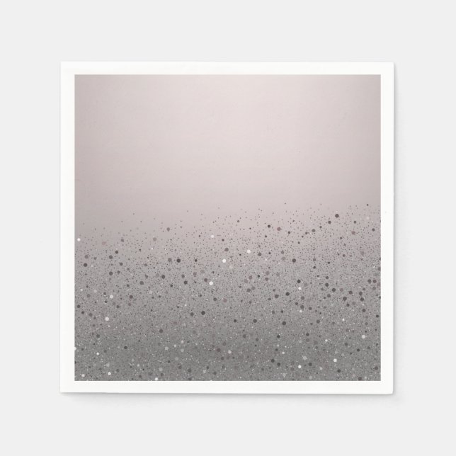 Rosa Funkelnd Glitzer Sweet 16 Birthday Party Serviette (Vorderseite)