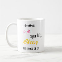 Rosa funkelnd käsige Tasse der
