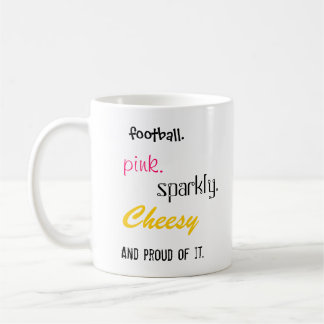 Rosa funkelnd käsige Tasse der