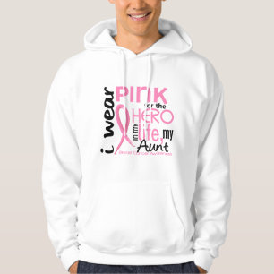 Rosa für Held in Brustkrebs des Leben-2 Tanten- Hoodie