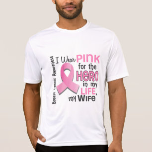 Rosa für Held in meinem Ehefrau-Brustkrebs des T-Shirt