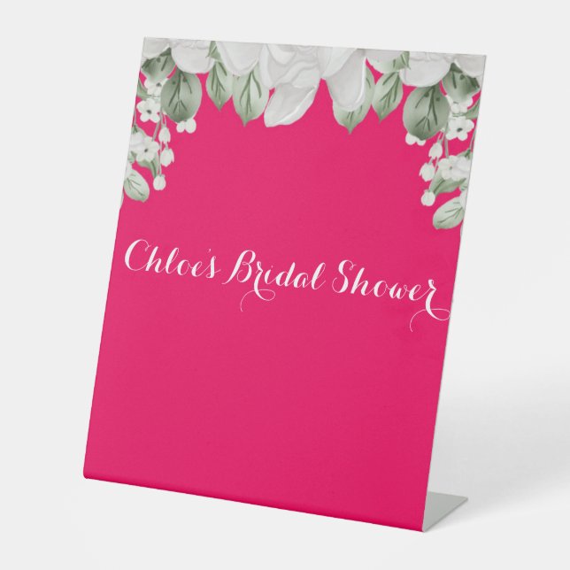 Rosa Fushia Sockelschild (Vorderseite)