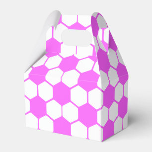 Rosa Fußball-Bälle Schwarz-Weiß Custom Geschenkschachtel