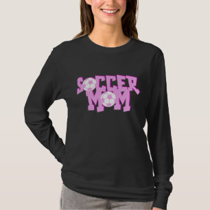 Rosa Fußball-Mama T-Shirt