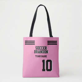 Rosa Fußball Rosa Tasche Sport Fußball Monogramm