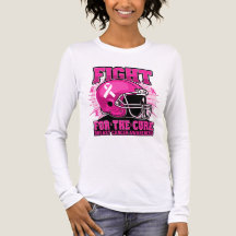 Rosa Fußballhelm Brustkrebs-Bewusstsein-Shirt