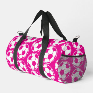 Rosa Fußballmuster Screwball-Grafiken Duffle Bag