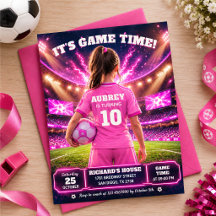 Rosa fußballthematischer Geburtstag