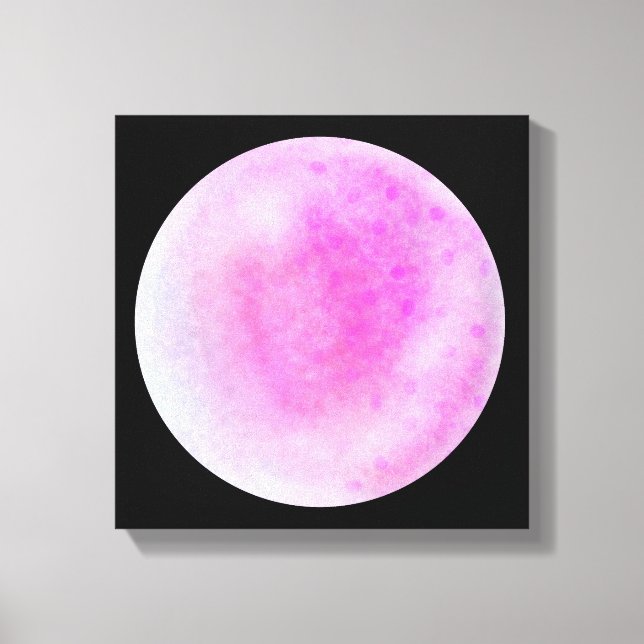 Rosa Galaxie Orb - Rosa und weiße Leinwand - Print (Vorderseite)