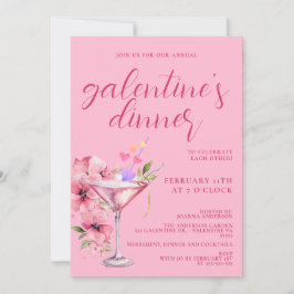 Rosa Galentines Giro del Malcantone Party Einladung