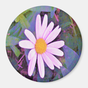 Rosa Gänseblümchen-Blume Magnet