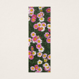 Rosa Gänseblümchen-Blumen-Lesezeichen-Foto-Kunst