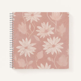 Rosa Gänseblümchen Blumenmuster Notizbuch