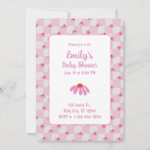 Rosa Gänseblümchen für Baby Mädchen | Babyparty-Ei