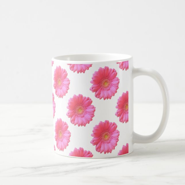 Rosa Gänseblümchen Kaffeetasse (Rechts)