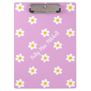 Rosa Gänseblümchen-Kette Klemmbrett