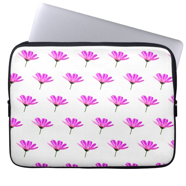 Rosa Gänseblümchen  Laptopschutzhülle (Vorderseite)