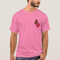 Rosa Gänseblümchen, Monarch-Shirt
